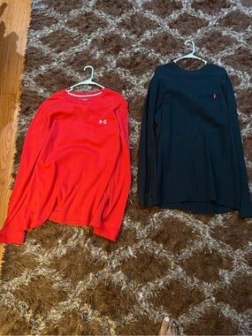 2 Used Men’s shirts Polo and Under Armour size XXL